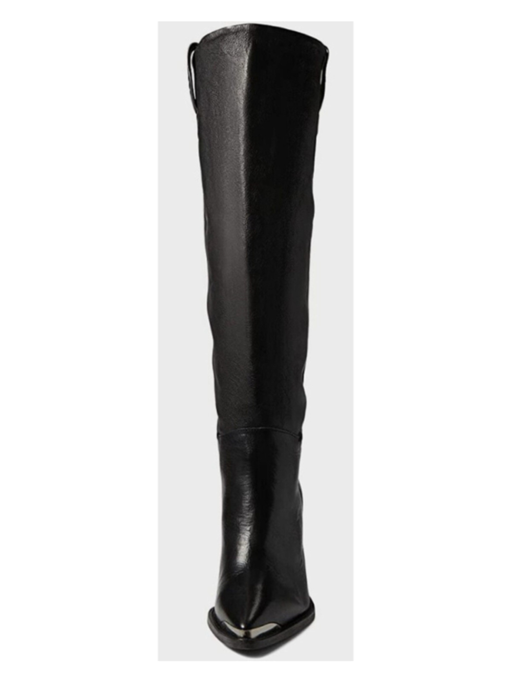 Free People Stevie Western Heel Black Leather Boot Size 36